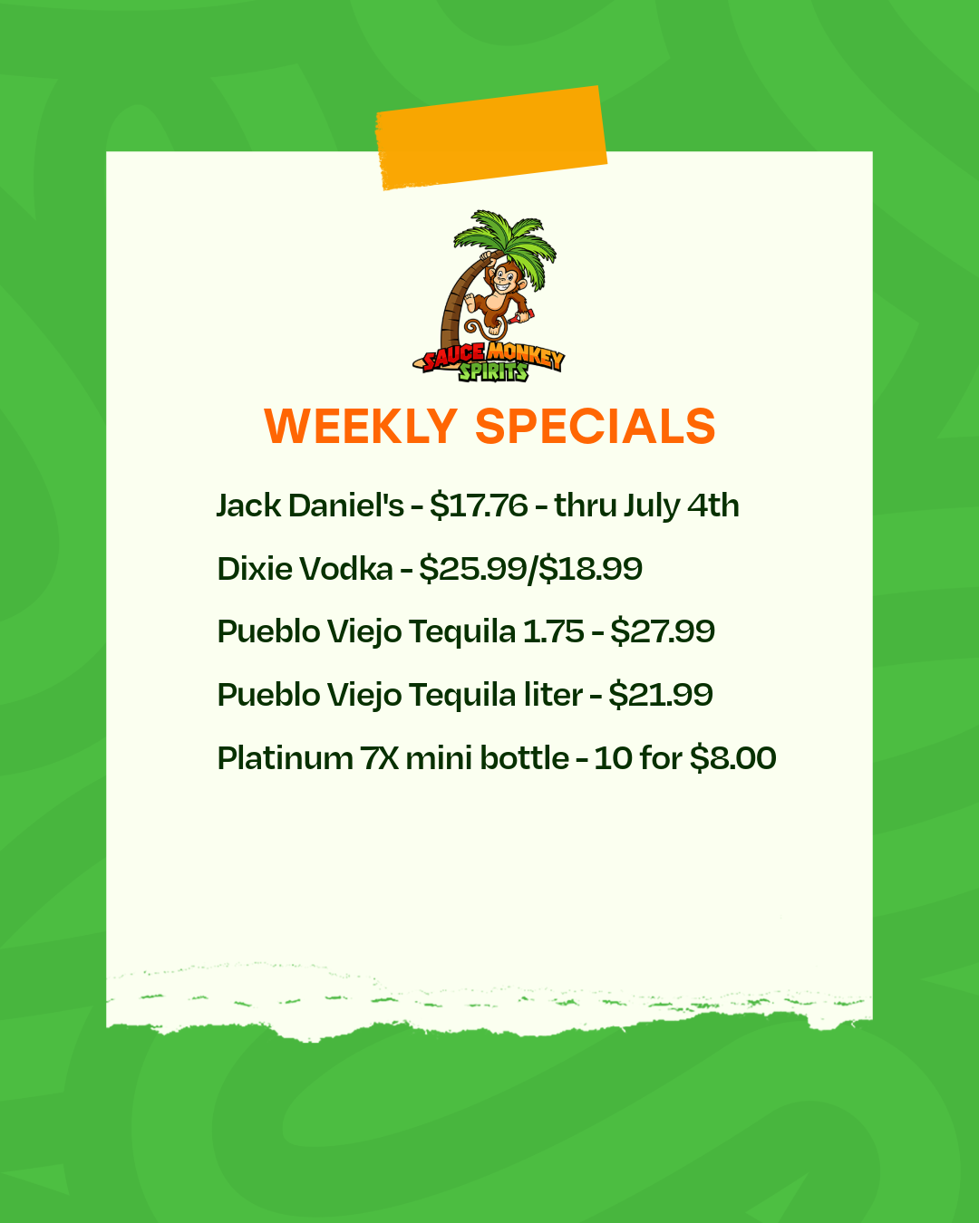 Liquor Store Weekly Special 6.8.26