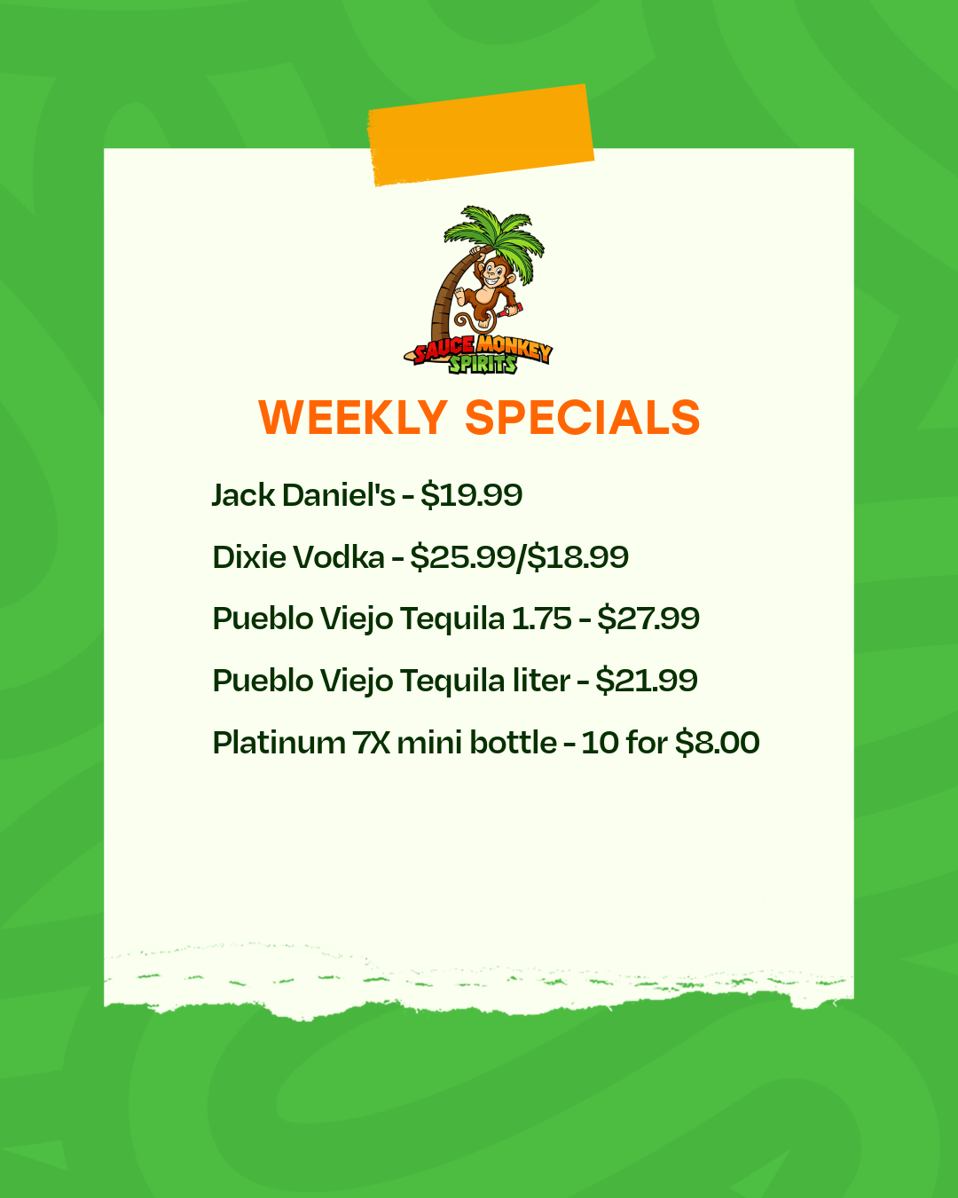Liquor Store Weekly Specials 10.9.26